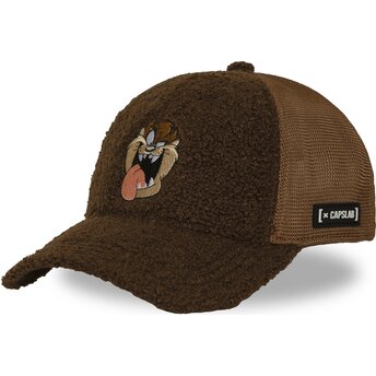 Șepci curbată maro snapback Diavolul tasmanian Looney Tunes de Capslab