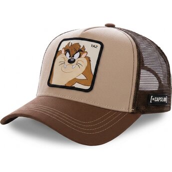 Șepci curbată maro snapback Diavolul tasmanian Looney Tunes de Capslab