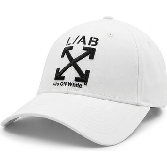 Șepci curbată alb reglabilă Clamp Arrows Twill de L/AB c/o Off-White™