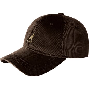Șepci curbată maro reglabilă Cord Baseball de Kangol