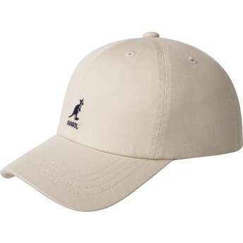 Șepci curbată bej reglabilă Washed Baseball de Kangol
