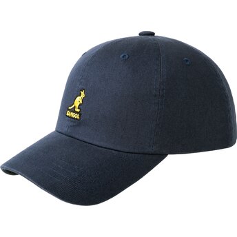 Șepci curbată bleumarin reglabilă Washed Baseball Navy de Kangol