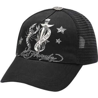 Șepci curbată negru snapback Dagger Scorpion de Ed Hardy