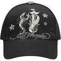 epci-curbata-negru-snapback-dagger-scorpion-de-ed-hardy