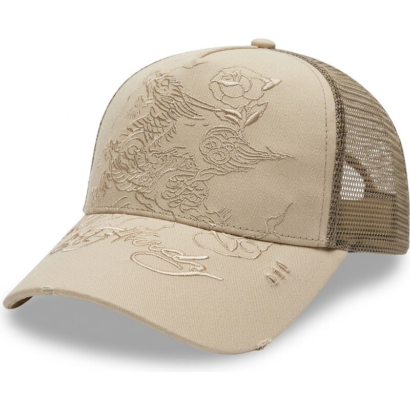 epci-curbata-kaki-snapback-outline-de-ed-hardy