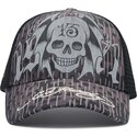 epci-curbata-negru-snapback-13-skull-de-ed-hardy