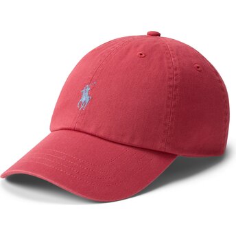 Șepci curbată roșu reglabilă Cotton Chino Classic Sport de Polo Ralph Lauren