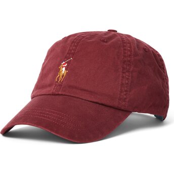 Șepci curbată roșu reglabilă Classic Sport Rich Ruby de Polo Ralph Lauren