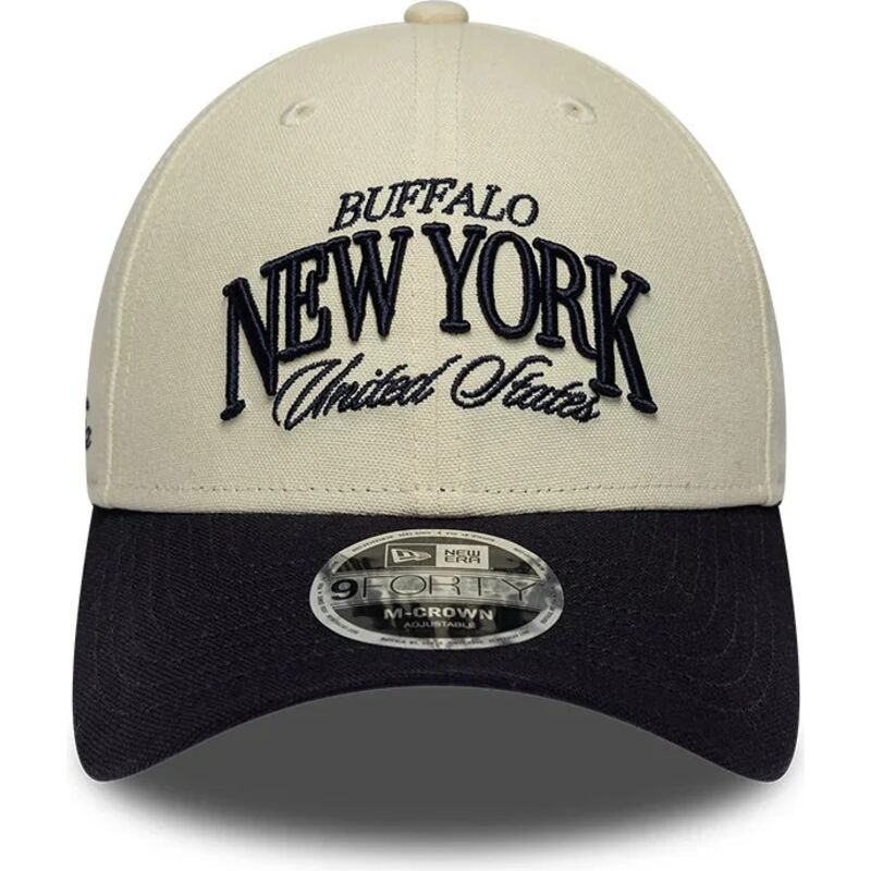 epci-curbata-bej-reglabila-9forty-m-crown-wordmark-de-buffalo-new-york-de-new-era