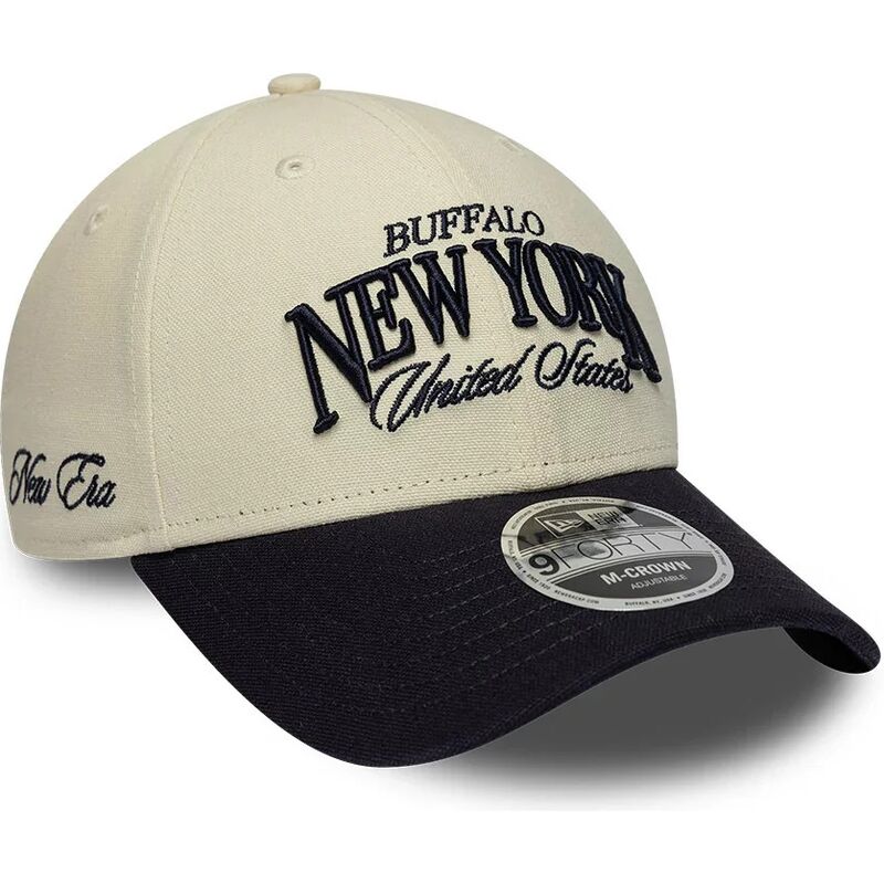 epci-curbata-bej-reglabila-9forty-m-crown-wordmark-de-buffalo-new-york-de-new-era