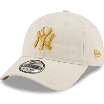 Șepci curbată bej reglabilă dorado 9TWENTY League Essential de New York Yankees MLB de New Era