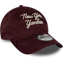 epci-curbata-rou-reglabila-9twenty-a-frame-cord-script-de-new-york-yankees-mlb-de-new-era