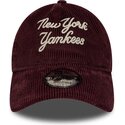 epci-curbata-rou-reglabila-9twenty-a-frame-cord-script-de-new-york-yankees-mlb-de-new-era