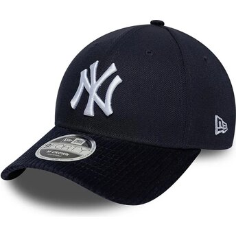 Șepci curbată bleumarin snapback 9FORTY M-Crown Cord Visor de New York Yankees MLB de New Era