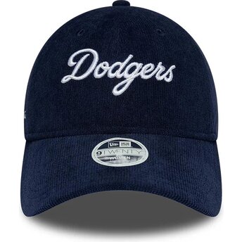 Șepci curbată bleumarin reglabilă 9TWENTY Cord Script de Los Angeles Dodgers MLB de New Era