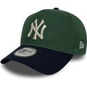 epci-curbata-verzior-snapback-9forty-e-frame-suede-visor-de-new-york-yankees-mlb-de-new-era
