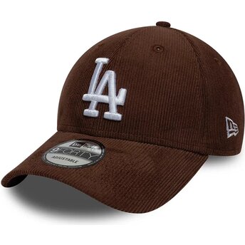 Șepci curbată maro snapback 9FORTY Entry Cord de Los Angeles Dodgers MLB de New Era