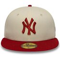 epci-plata-bej-fitted-59fifty-league-essential-de-new-york-yankees-mlb-de-new-era