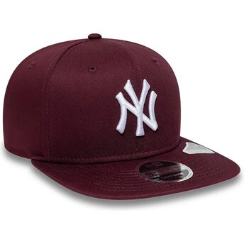 Șepci plată roșu snapback 9FIFTY Original Fit League Essential de New York Yankees MLB de New Era