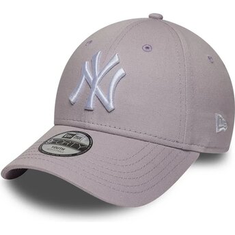 Șepci curbată violet reglabilă pentru copii 9FORTY League Essential de New York Yankees MLB de New Era