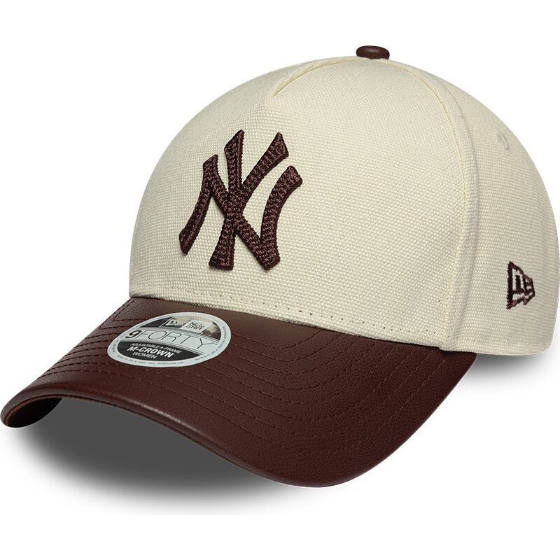 epci-curbata-bej-reglabila-9forty-m-crown-fabric-mix-de-new-york-yankees-mlb-de-new-era
