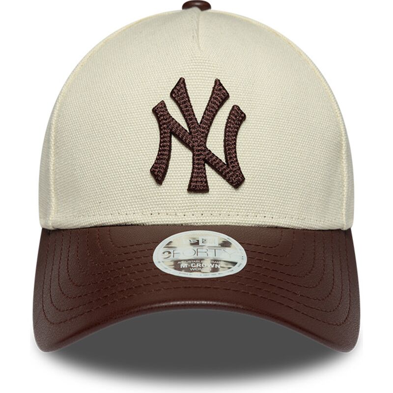epci-curbata-bej-reglabila-9forty-m-crown-fabric-mix-de-new-york-yankees-mlb-de-new-era