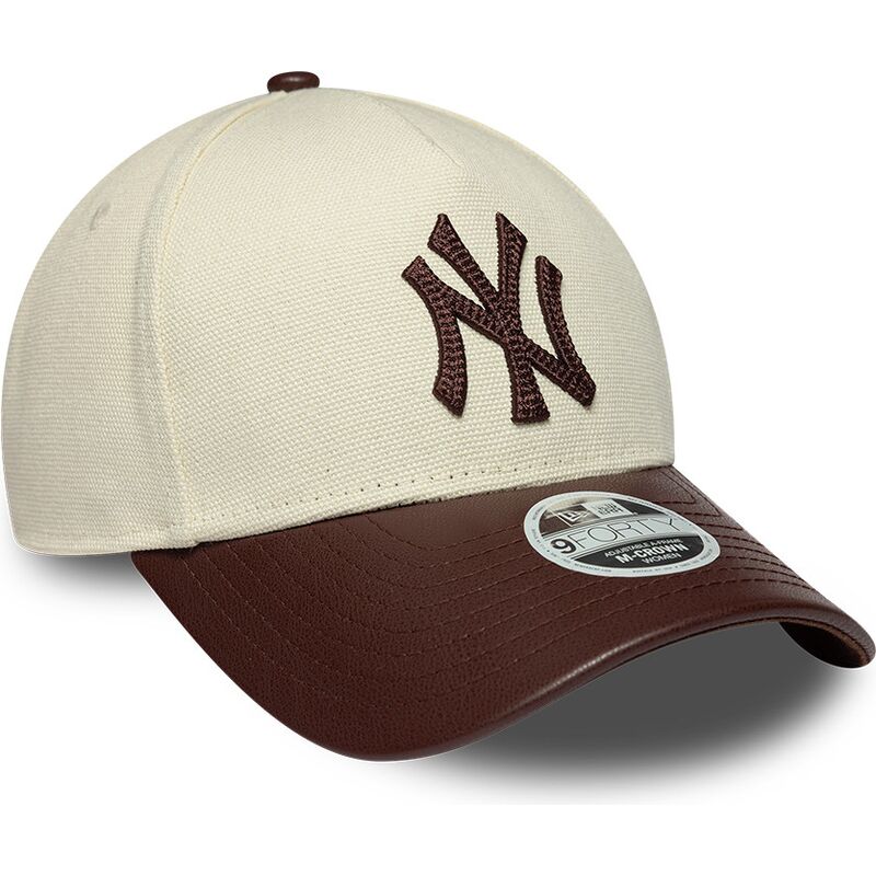 epci-curbata-bej-reglabila-9forty-m-crown-fabric-mix-de-new-york-yankees-mlb-de-new-era