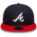 epci-plata-bleumarin-fitted-59fifty-ac-perf-de-atlanta-braves-mlb-de-new-era