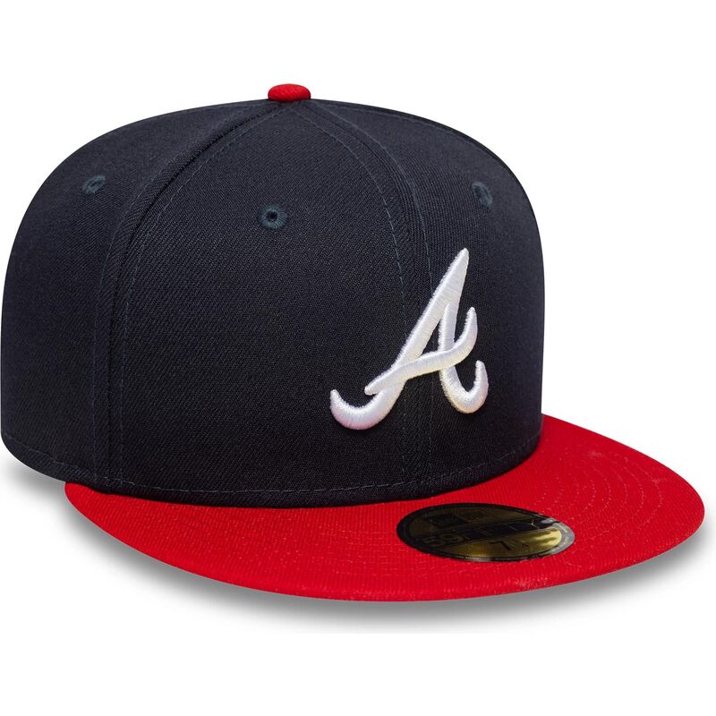 epci-plata-bleumarin-fitted-59fifty-ac-perf-de-atlanta-braves-mlb-de-new-era