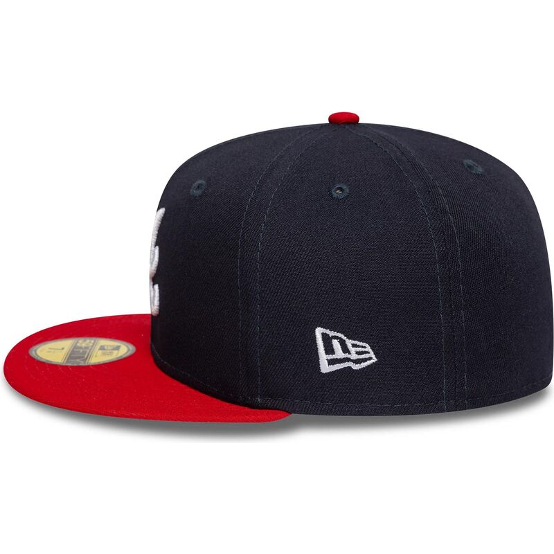 epci-plata-bleumarin-fitted-59fifty-ac-perf-de-atlanta-braves-mlb-de-new-era