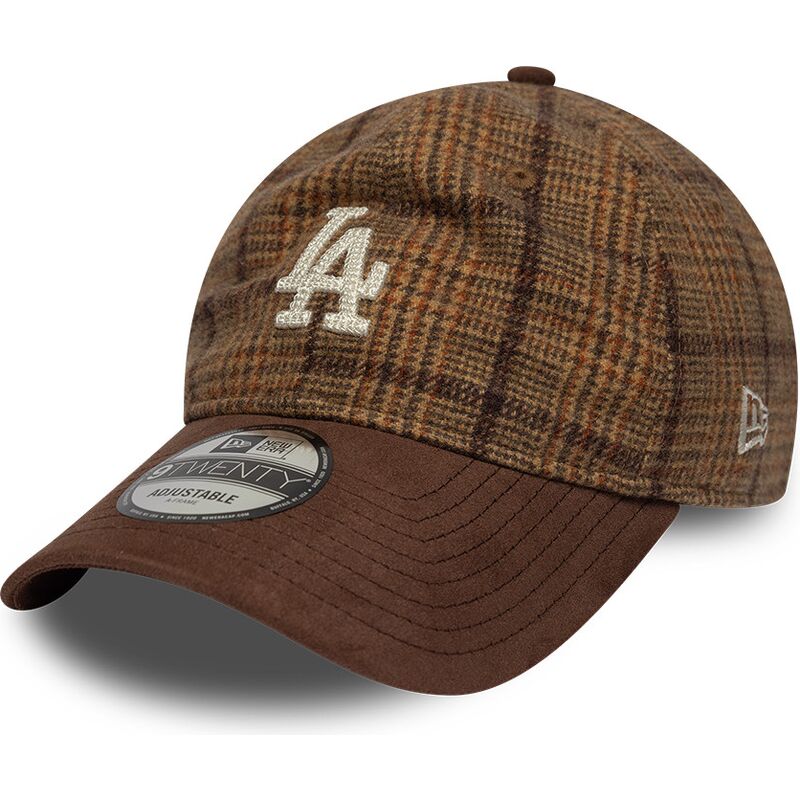 epci-curbata-maro-reglabila-9twenty-mix-check-de-los-angeles-dodgers-mlb-de-new-era