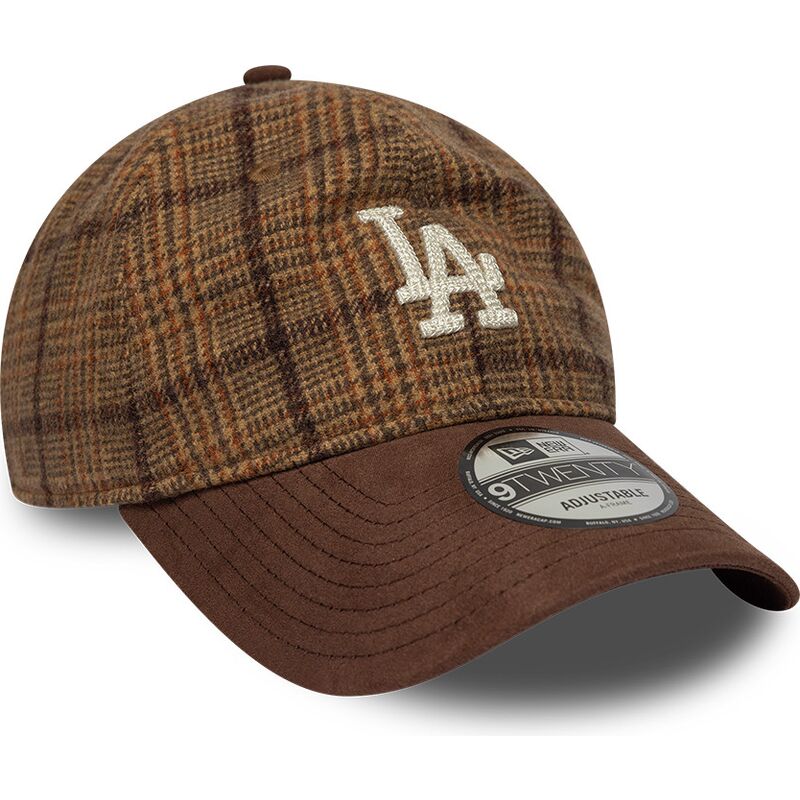 epci-curbata-maro-reglabila-9twenty-mix-check-de-los-angeles-dodgers-mlb-de-new-era