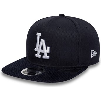 Șepci plată bleumarin snapback 9FIFTY Cord Visor de Los Angeles Dodgers MLB de New Era