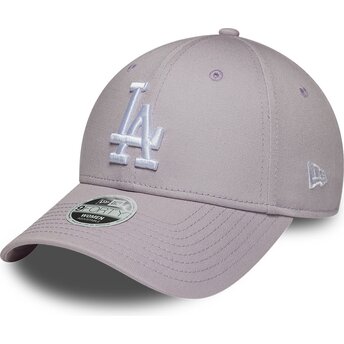Șepci curbată violet reglabilă 9FORTY League Essential de Los Angeles Dodgers MLB de New Era