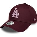 epci-curbata-rou-reglabila-rosa-9forty-metallic-de-los-angeles-dodgers-mlb-de-new-era