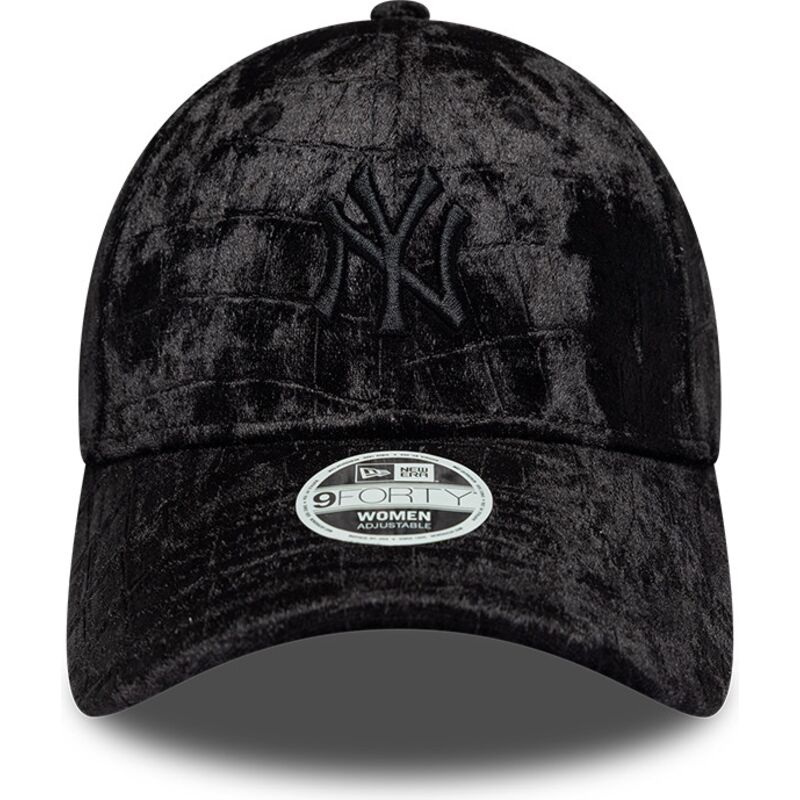 epci-curbata-negru-reglabila-9forty-pattern-velour-de-new-york-yankees-mlb-de-new-era