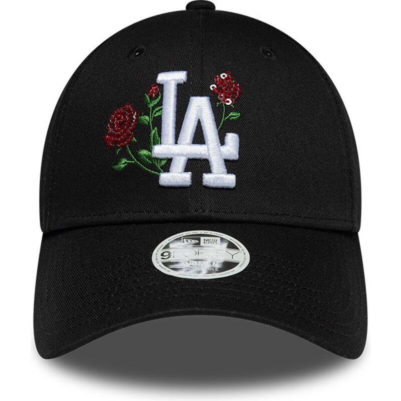epci-curbata-negru-snapback-9forty-rose-sequin-de-los-angeles-dodgers-mlb-de-new-era