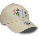epci-curbata-bej-snapback-9forty-rose-sequin-de-new-york-yankees-mlb-de-new-era