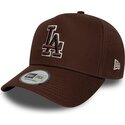 epci-curbata-maro-snapback-9forty-e-frame-team-outline-de-los-angeles-dodgers-mlb-de-new-era