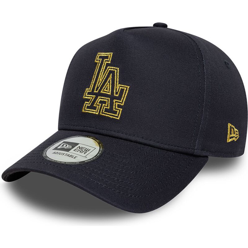 epci-curbata-bleumarin-snapback-9forty-dorado-e-frame-metallic-outline-de-los-angeles-dodgers-mlb-de-new-era