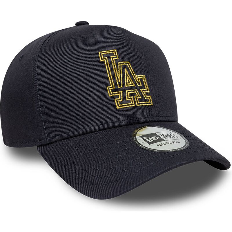 epci-curbata-bleumarin-snapback-9forty-dorado-e-frame-metallic-outline-de-los-angeles-dodgers-mlb-de-new-era
