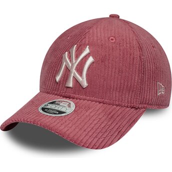 Șepci curbată roz reglabilă 9FORTY M-Crown Chunky Cord de New York Yankees MLB de New Era