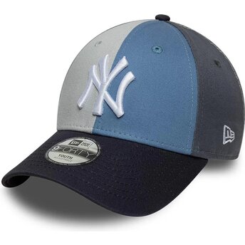 Șepci curbată papagal reglabilă pentru copii 9FORTY Colourblock de New York Yankees MLB de New Era
