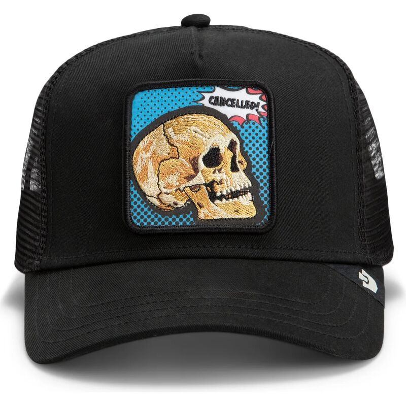 epci-curbata-negru-snapback-cancelled-skull-pop-art-strikes-back-the-farm-goorin-bros