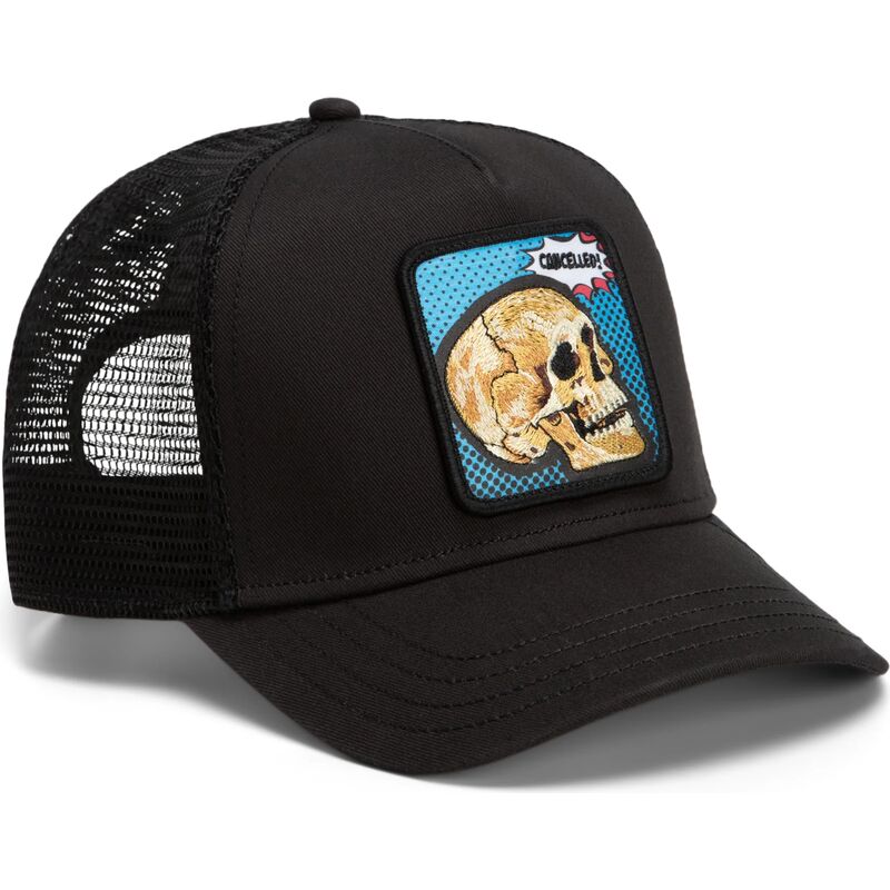 epci-curbata-negru-snapback-cancelled-skull-pop-art-strikes-back-the-farm-goorin-bros