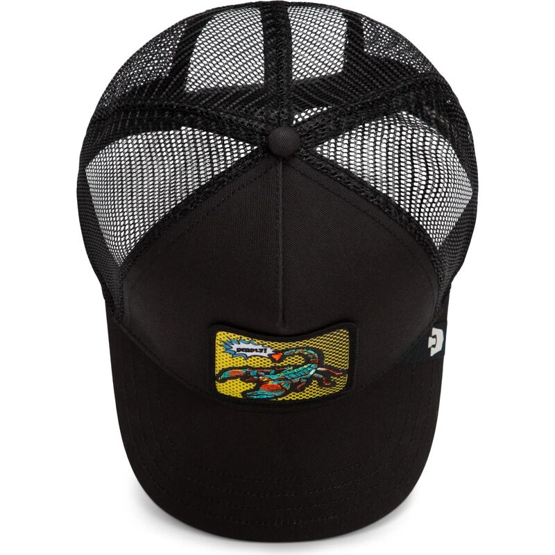 epci-curbata-negru-snapback-deadly-scorpion-pop-art-strikes-back-the-farm-goorin-bros