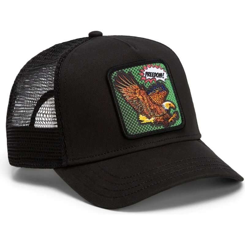 epci-curbata-negru-snapback-freedom-eagle-pop-art-strikes-back-the-farm-goorin-bros