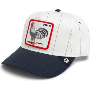 Șepci curbată gri snapback Pinstripe Rooster Cock Playmakers The Farm Goorin Bros.