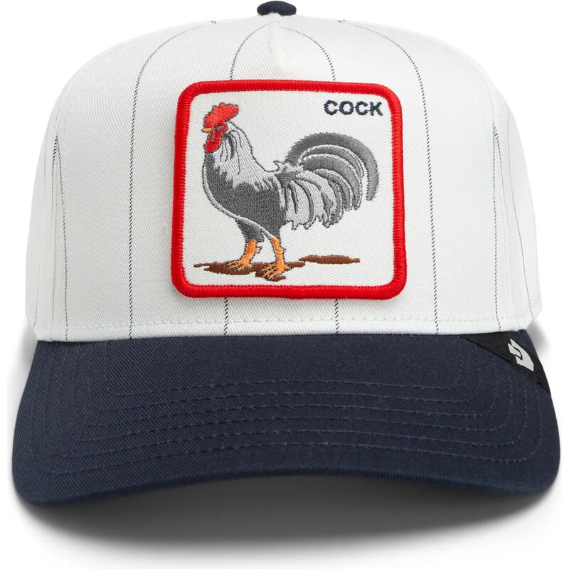epci-curbata-gri-snapback-pinstripe-rooster-cock-playmakers-the-farm-goorin-bros