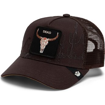 Șepci curbată maro snapback Skull Badlands Dead The Farm Goorin Bros.